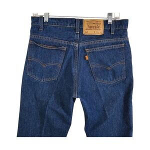 Levis 517 Blue Jeans Orange Tab Men 29x30 Straight Dk Wash USA 9/94 Vtg (30x28.5